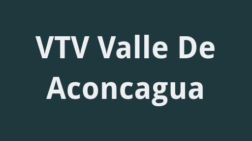 VTV Valle De Aconcagua